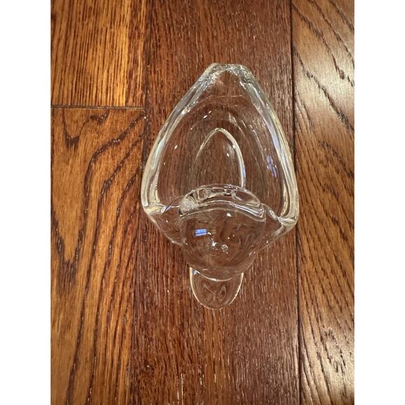 VTG Duck Ashtray Cigar Pipe Rest Candy Dish Heavy Clear Glass Figure Collectible - Picture 5 of 16